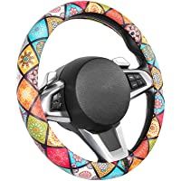 Los mejores  - SEG Direct Funda Para Volante De Coche De Microfibra Con Diseño De Mandala Para Mujeres Y Niñas- Tamaño Estándar Para…